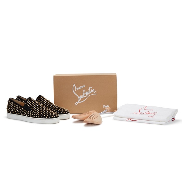 Authentic Louboutin Men’s Roller Studded Sneakers - Picture 2 of 9